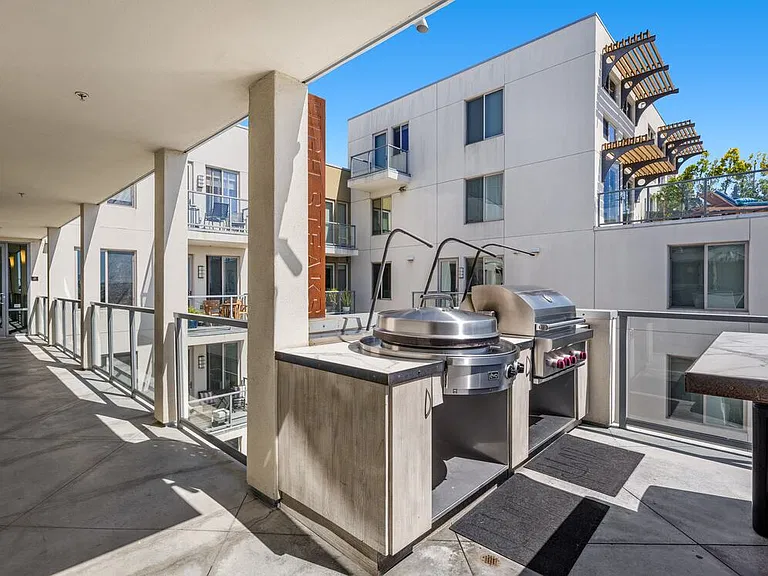 Rooftop BBQ area