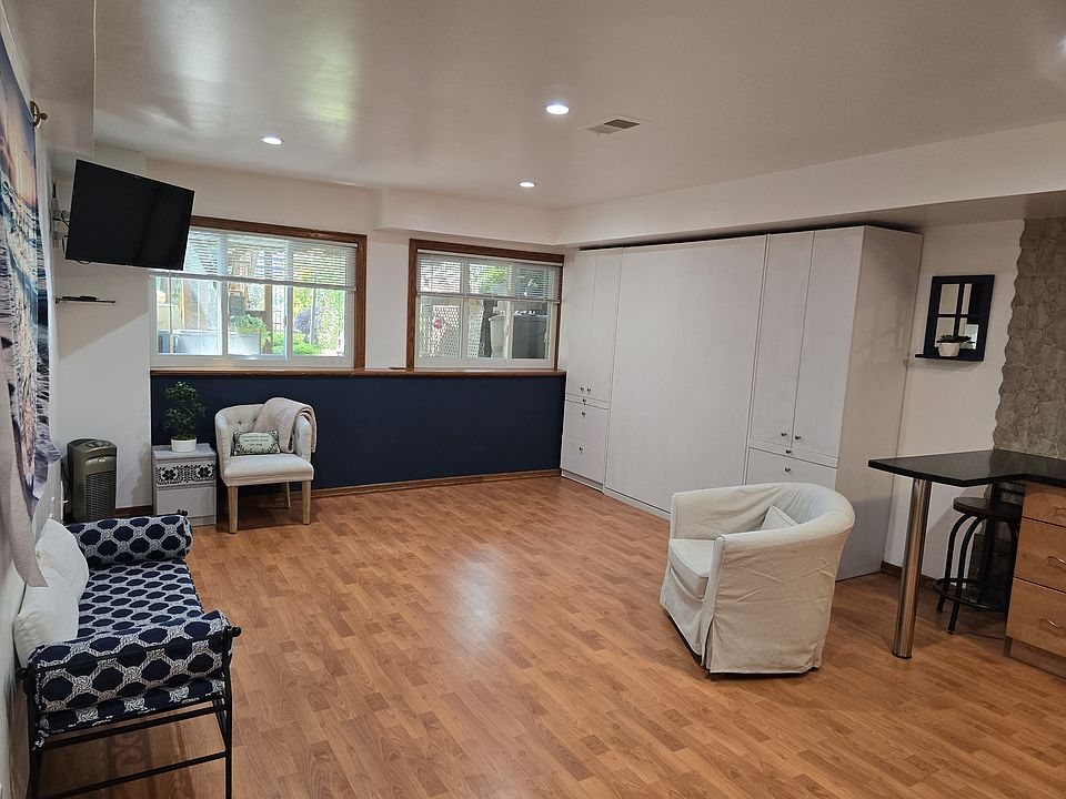 Open Space with bed put away.