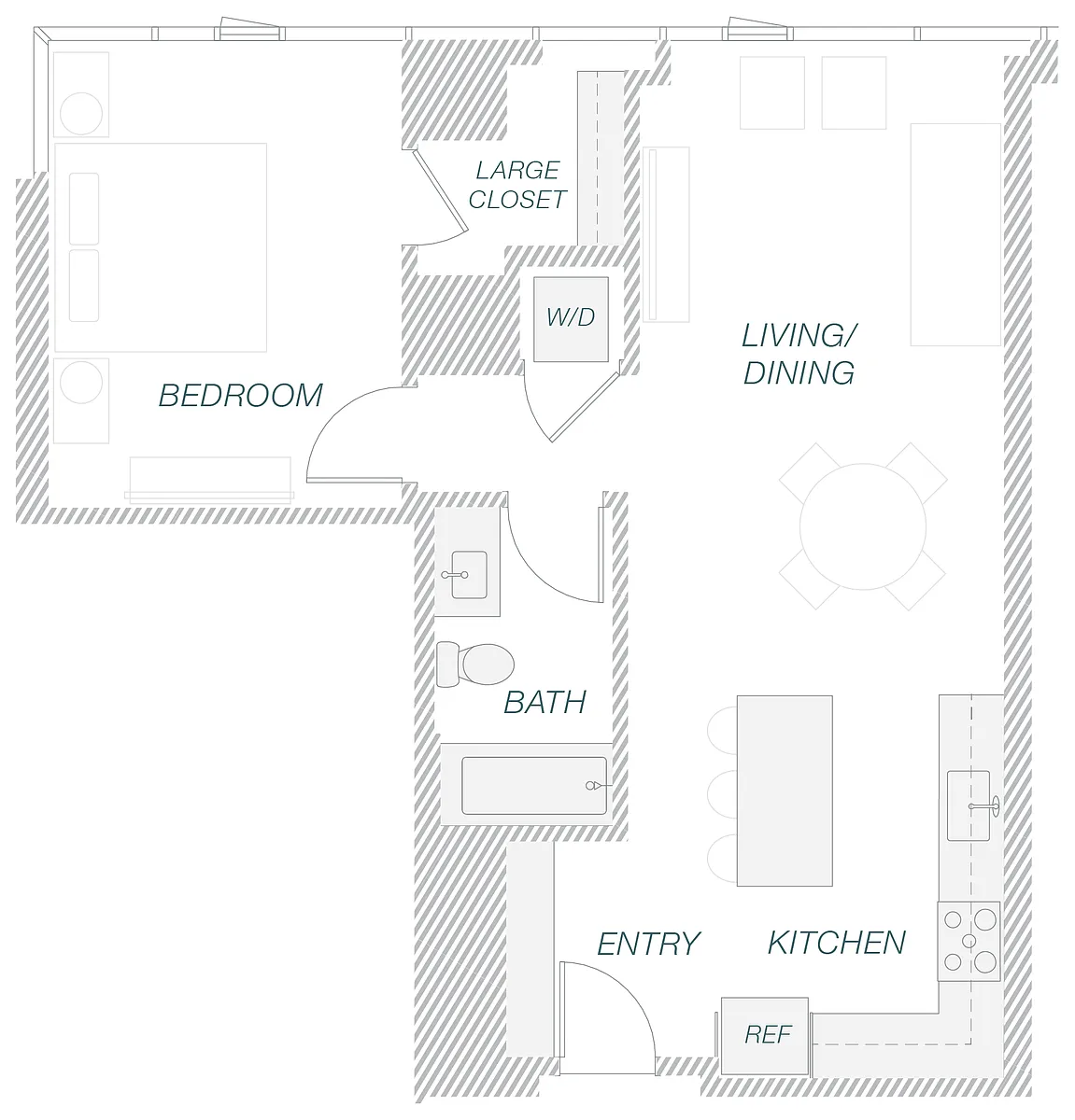 Floor plan 1-8B