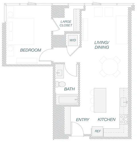 Floor plan 1-8B