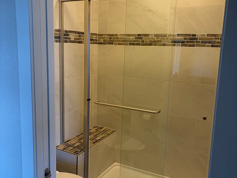 Jack and Jill bathroom shower