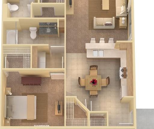 Meadowood floorplan- 1327 sq ft