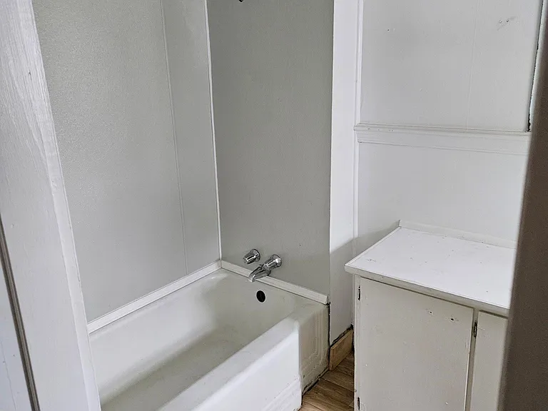 Bathroom has tub/shower combo