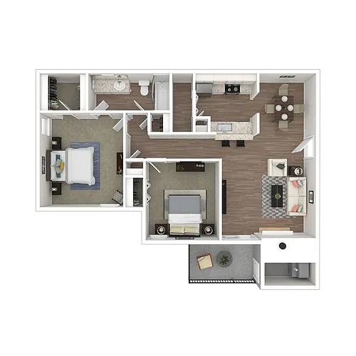 Floor plan Cedar - 2x1 Upgrade