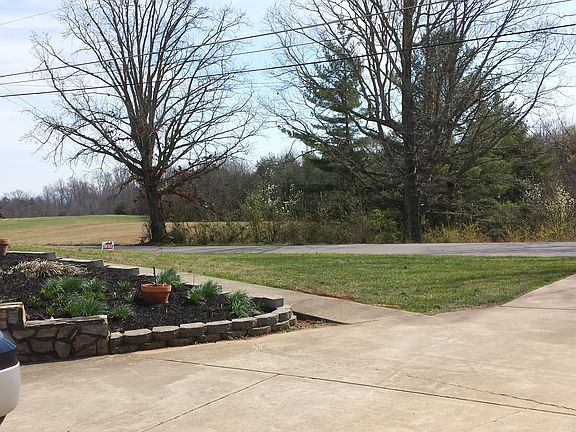 view from driveway across st