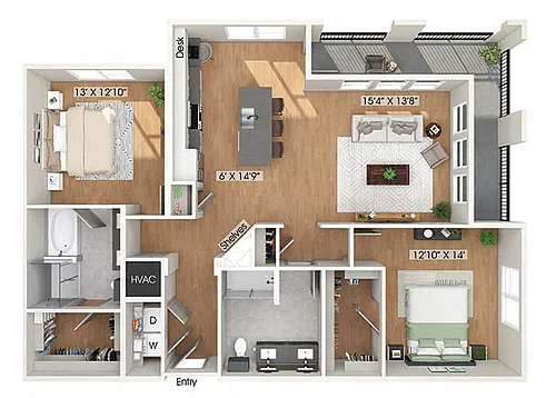 Floor plan B6