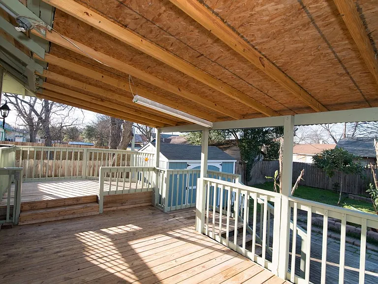 Deck with Covered Patio, Fenced Yard