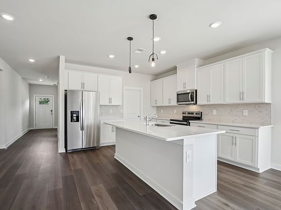 Kitchen in the Sherwood floorplan at Meritage Homes community.