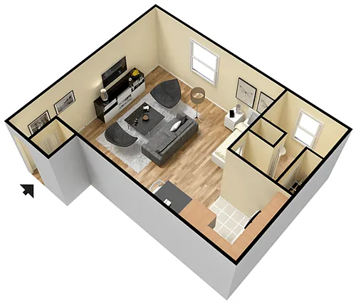 Floor plan Studio