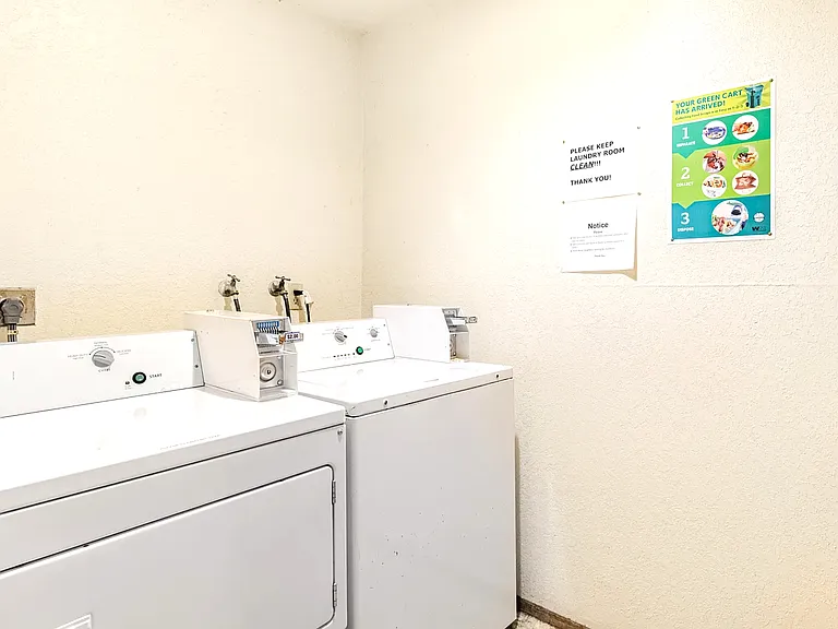 Shared laundry on the 2nd floor