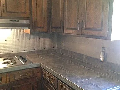 Kitchen cabinets and counter top