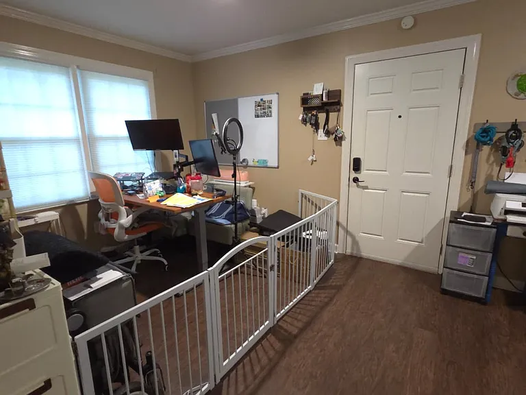 Office off of carport area