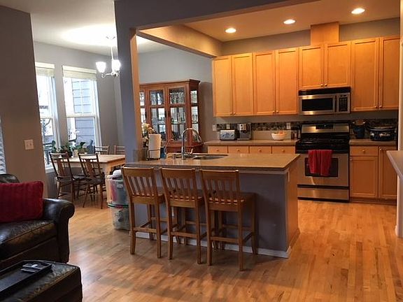 Open kitchen/eating/family room area on main floor