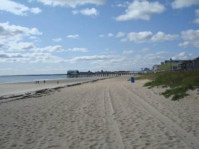 Beach view from front of units