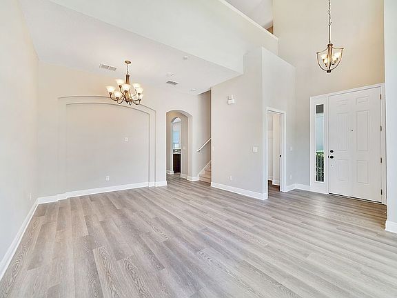 living room into dining room