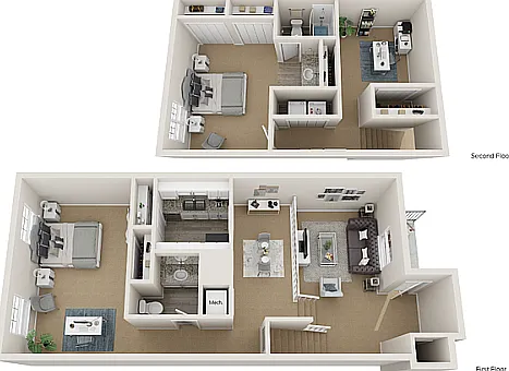 2x2 Townhome w/Den 2x2 Townhome w/Den