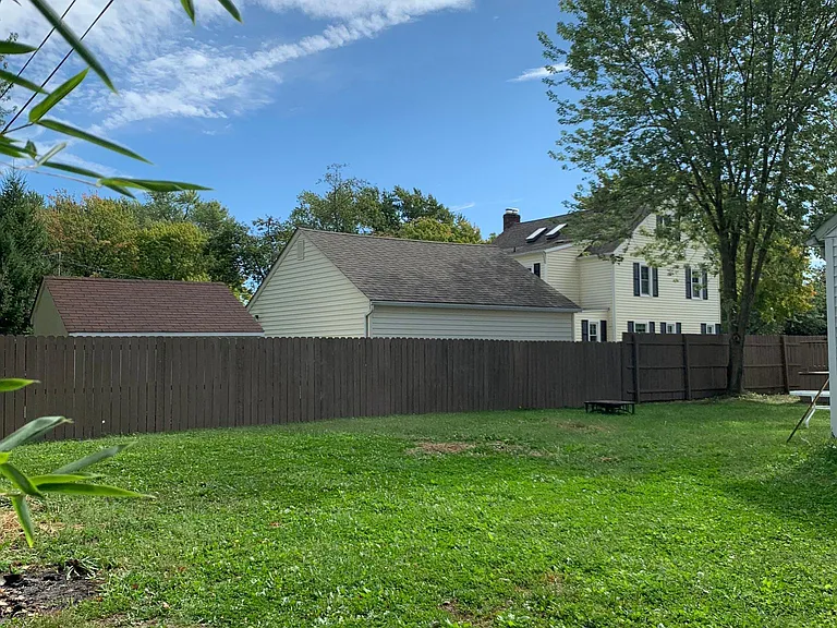 Spacious backyard