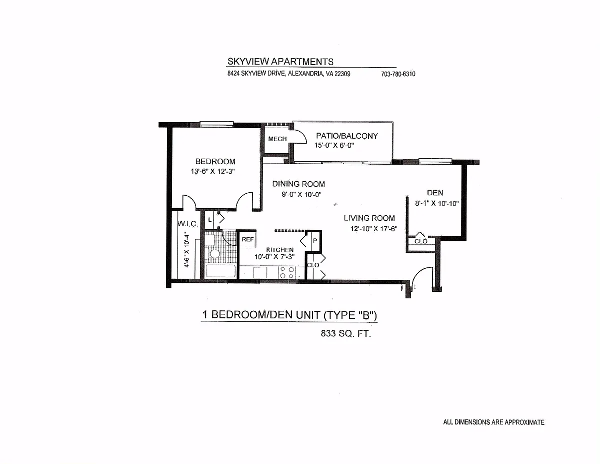 Floor plan Type B