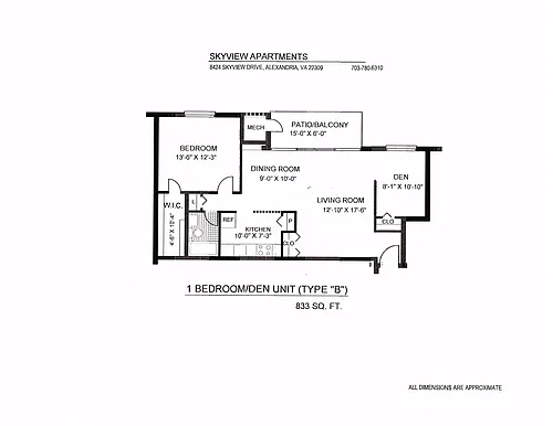 Floor plan Type B