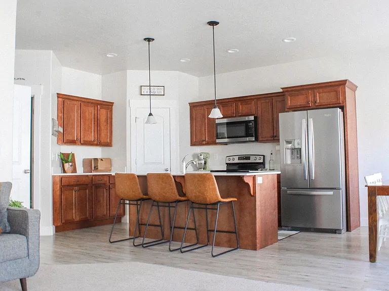 Kitchen and pantry door.