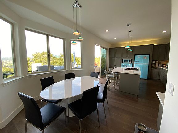 Eat in dining in kitchen walks out to upper patio