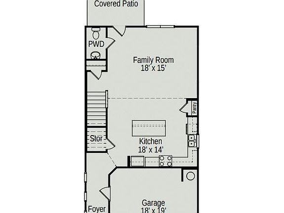 Open concept layout with 9 ceilings up and down. Inviting entry foyer leading to large kitchen an