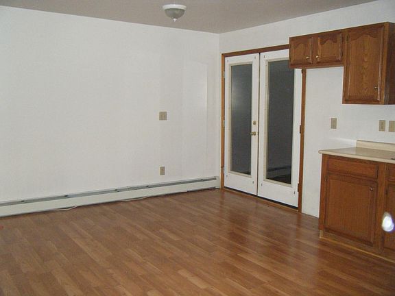 Eat in kitchen and back doors.