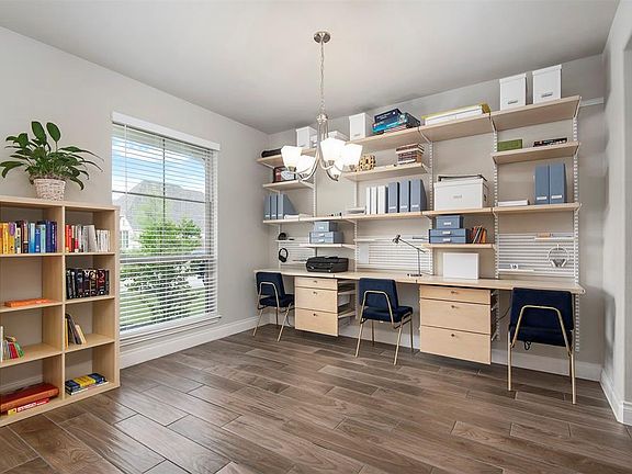 Dining Room conveniently transformed to desk space (easily removable desk system)