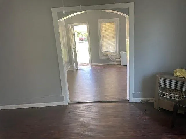Living room and dining room
