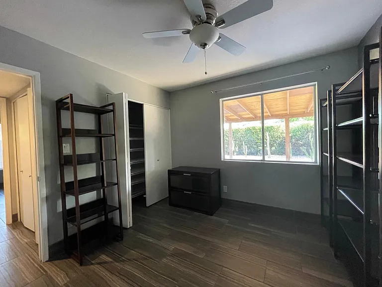 Bedroom II/Home Office with views to the backyard.