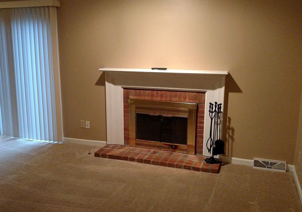 Living room fireplace