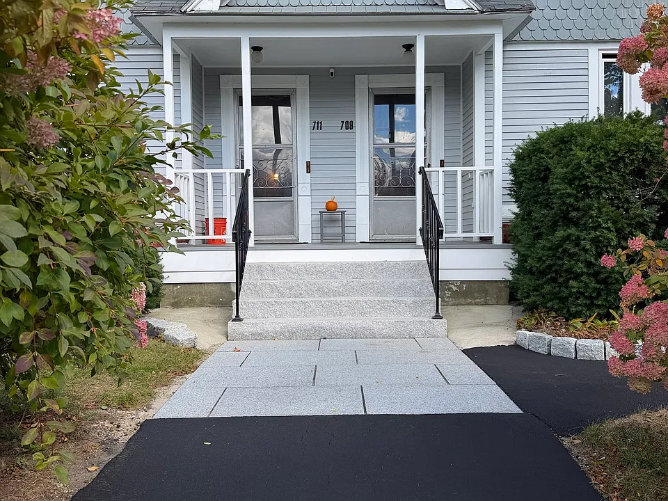 Front walk to front door