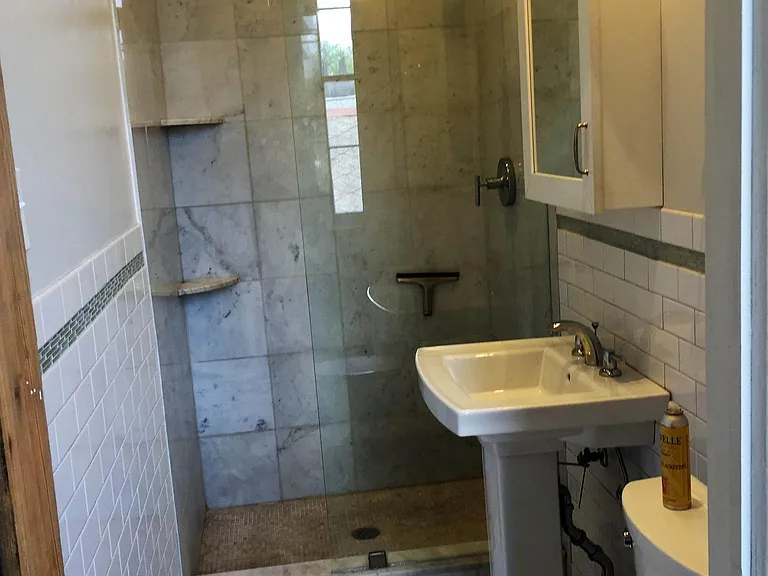Half bath at top of stairs