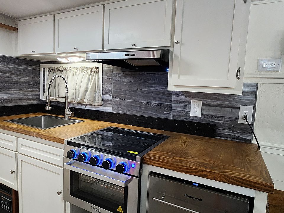 All new Kitchen with Waterproof Epoxy Natural Wood Countertops