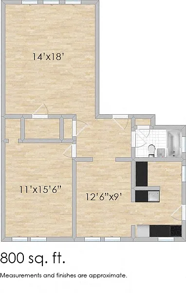 Floor plan 1412 N. Austin E