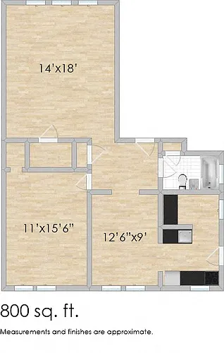 Floor plan 1412 N. Austin E