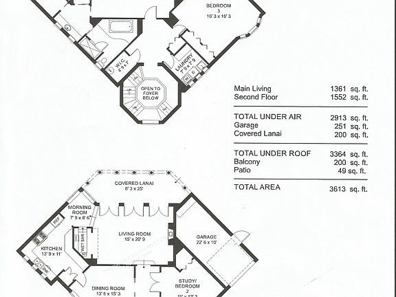 2 story floor plan