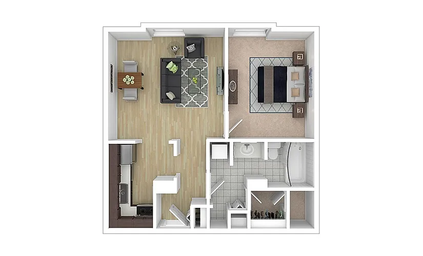 Floor plan A1 - Renovated