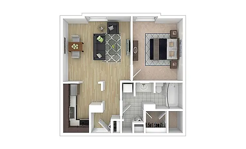 Floor plan A1 - Renovated