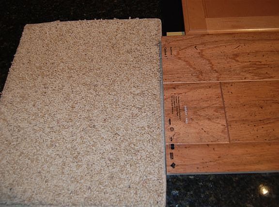 Carpet, Wood Floor and Granite