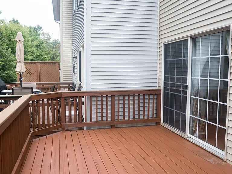 Deck off kitchen