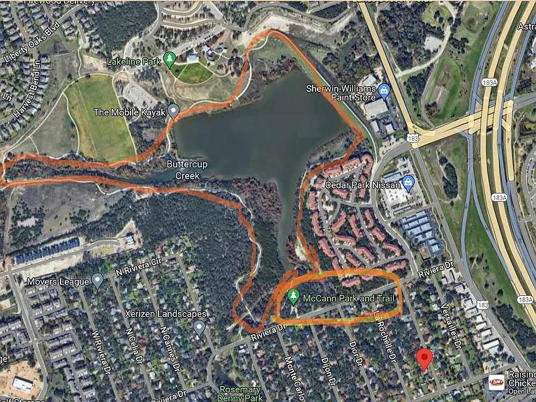 Park and bike/walk trail nearby