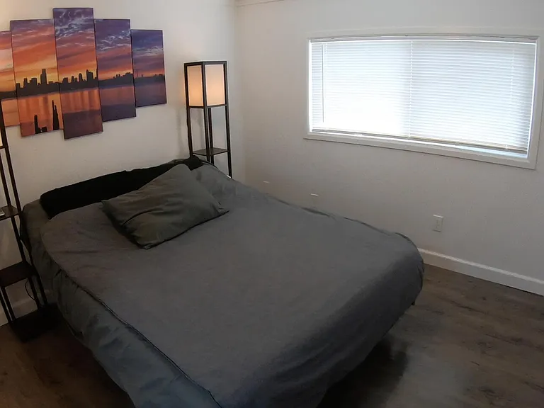 Master bedroom (Bedroom 1). Queen size bed in picture but can comfortably fit King size bed.