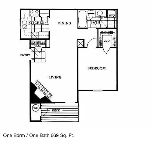 Floor plan One Bedroom