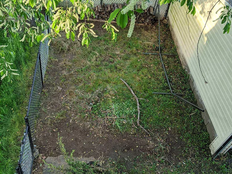 Private Backyard with garage storage