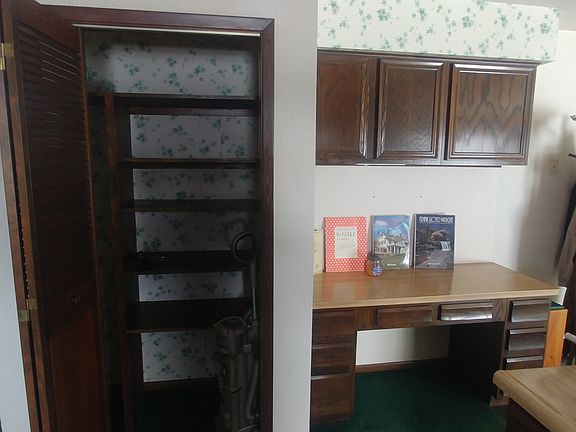 Pantry desk built-in
