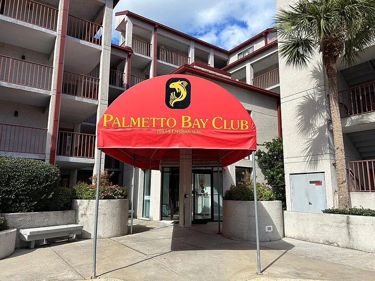 Front entry to building