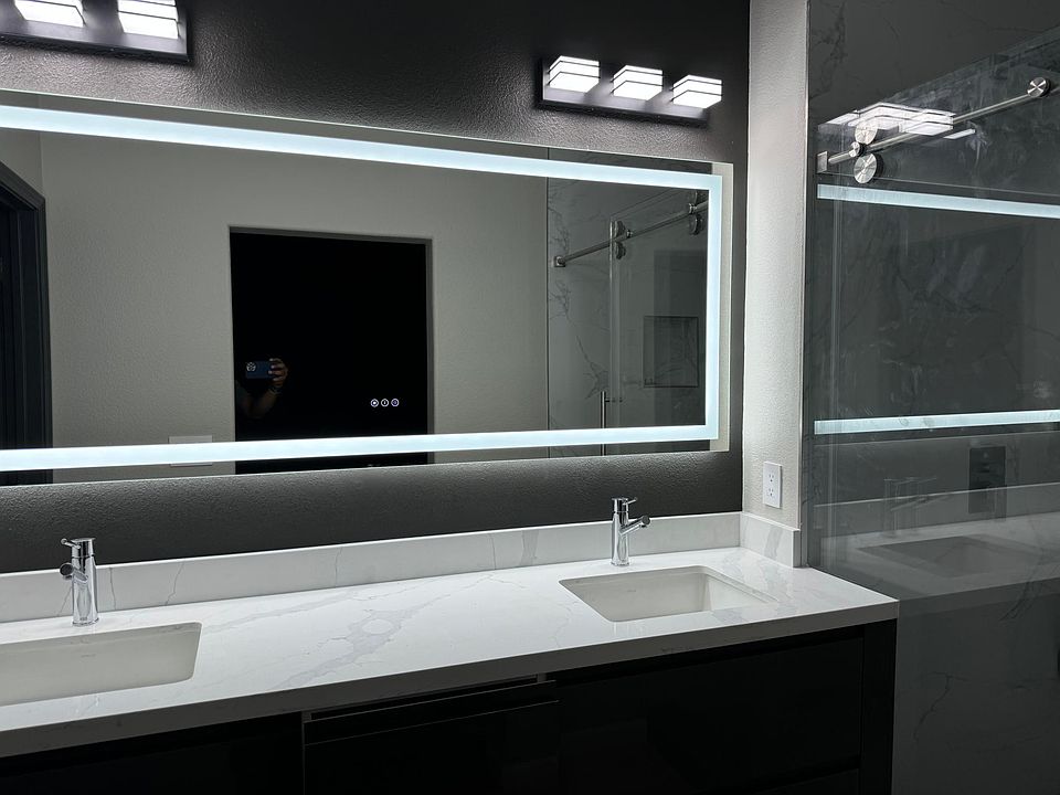 Master bath vanity