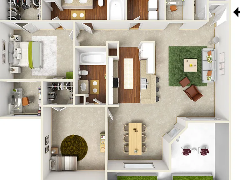 Hidalgo floor plan San Miguel