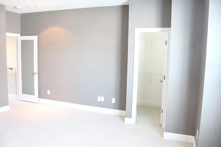 master bed with view of closet 1